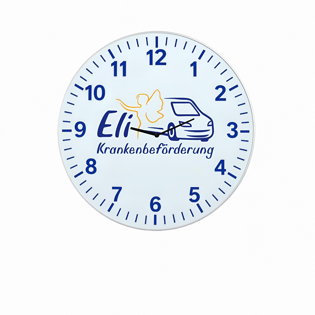 Glas-Wanduhr
